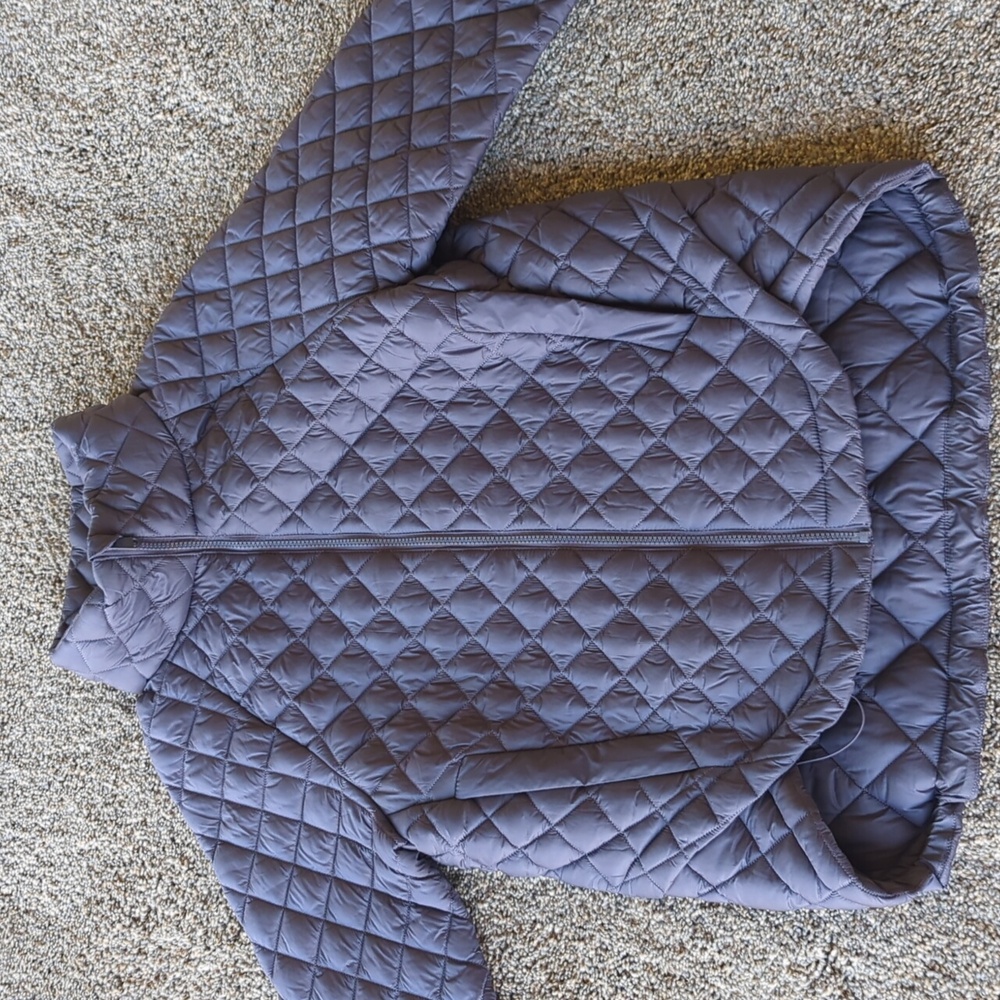 Athleta Whisper Featherless Puffer Jacket - Dusk Purple S
